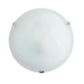 Ceiling lamp E27 alabaster glass color white Ø30x10cm.