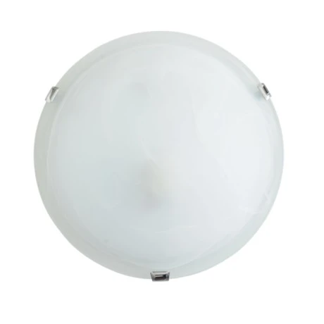 Ceiling lamp E27 alabaster glass color white Ø30x10cm.