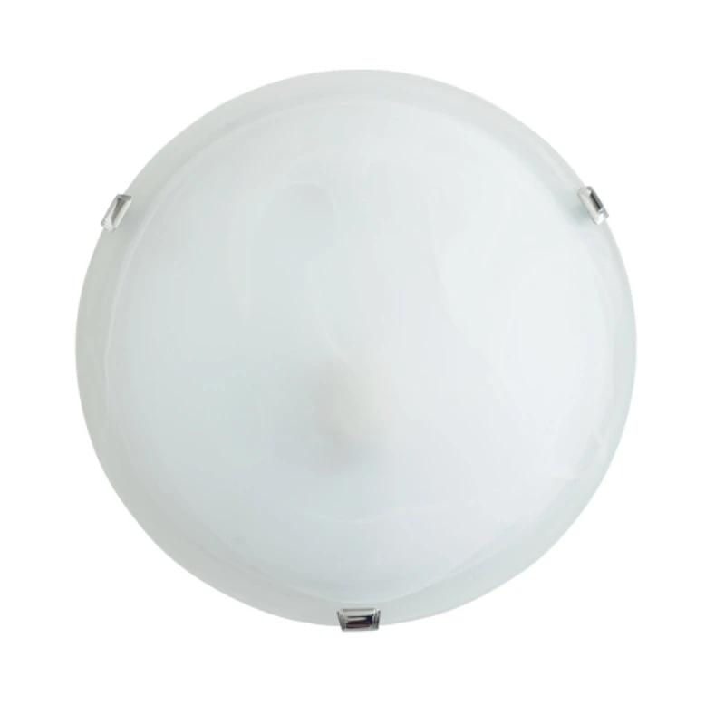Ceiling lamp E27 alabaster glass color white Ø30x10cm.