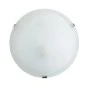 Ceiling lamp E27 alabaster glass color white Ø30x10cm.
