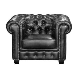 CHESTERFIELD-689 1-S Leather Antique Grey CHESTERFIELD-689 1-S Leather Antique Grey