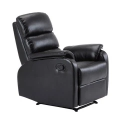 COMFORT Armchair Relax Black Pu
