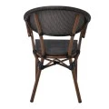 COSTA Armchair Alu Walnut/Textilene mixed Black