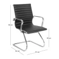 BF4400V Office Visitor Armchair Black
