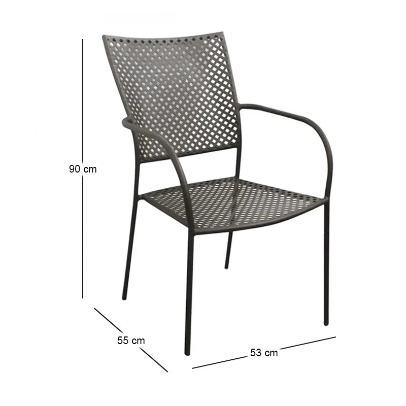 FERIA Armchair Steel Mesh Black