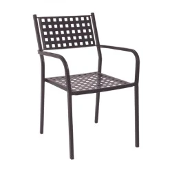 CAPRICE Armchair Steel Sand Brown