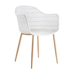 BERRY Armchair Metal Natural/PP-UV White BERRY Armchair Metal Natural/PP-UV White