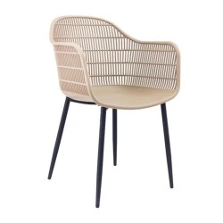 BERRY Armchair Metal Black/PP-UV Tortora BERRY Armchair Metal Black/PP-UV Tortora