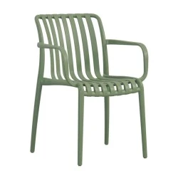 MODA-H Stackable Armchair PP-UV Green MODA-H Stackable Armchair PP-UV Green
