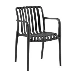 MODA-N Stackable Armchair PP Black
