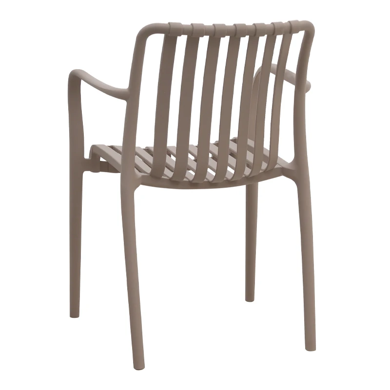 Polypropylene armchair incappuccino color 53,5x58x80cm.