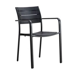 SAGA Armchair Metal Black/PP-UV Black SAGA Armchair Metal Black/PP-UV Black