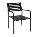 VERA Armchair Steel Black
