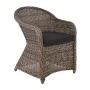 MONTANA Armchair Grey/Brown Wicker (Cushion Anthracite)