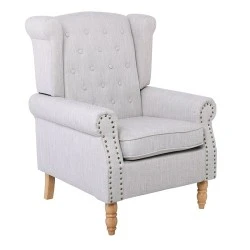 ROSY Armchair Cream (Beige) Fabric