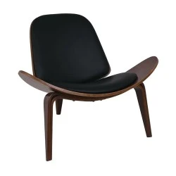 TAYLOR Armchair Walnut/Pu Black TAYLOR Armchair Walnut/Pu Black