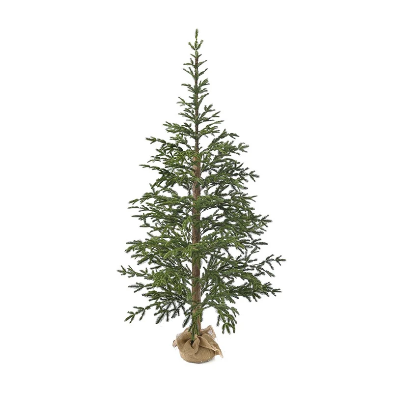 CHRISTMAS GREEN ANGEL PINE 240CM IN JUTE BAG