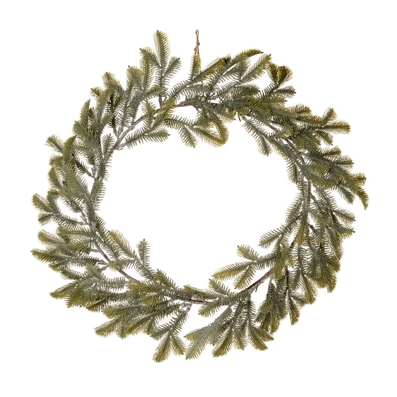 XMAS FROSTED FIR WREATH D42CM