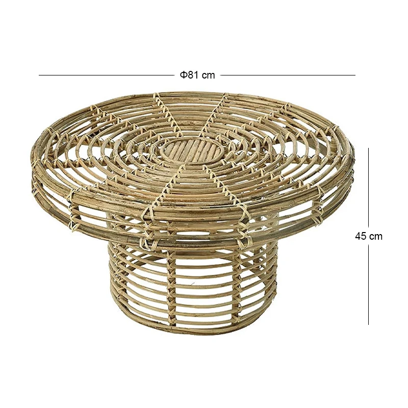 WILLOW COFFEE TABLE 81x81x45CM