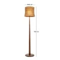 DECO RATTAN FLOOR LAMP D40x183CM ABACA