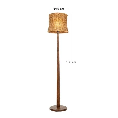ΨΑΘΙΝΟ ΕΠΙΔΑΠΕΔΙΟ ΦΩΤΙΣΤΙΚΟ Φ40x183EK ABACA ΞΥΛΙΝΟ ΣΧΟΙΝΕΝΙΟ