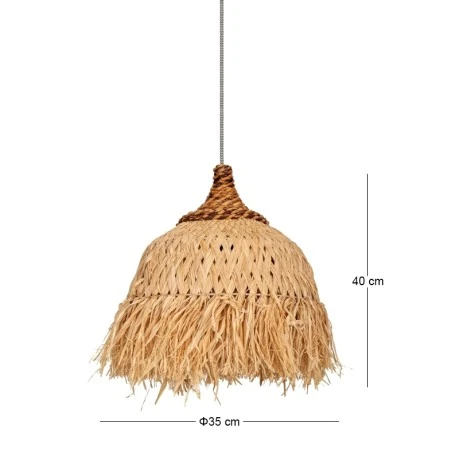 RATTAN CEILING LIGHT 35X35X40CM