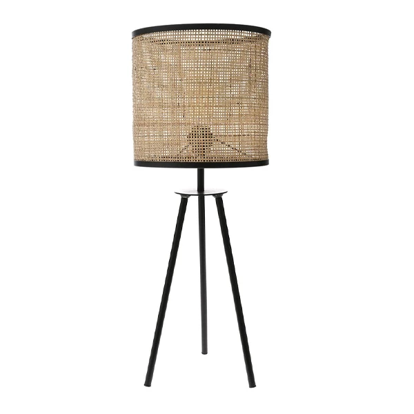 DECO NATURAL RATTAN FLOOR LAMP D25x63CM
