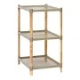 Floor shelf wooden - plastic color natural - beige 45x38x79cm.
