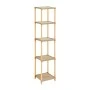 Floor shelf wooden - plastic color natural - beige 28x25x137cm.