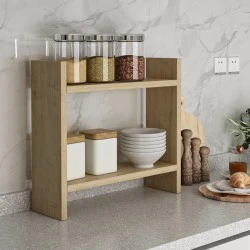 Denver Megapap melamine kitchen shelf in sapphire oak color 34x10x30cm. Denver Megapap melamine kitchen shelf in sapphire oak color 34x10x30cm.