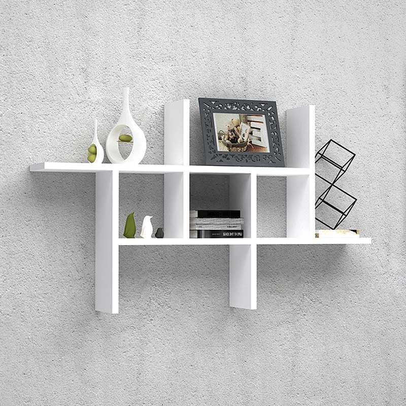 Ραφιέρα τοίχου Alize Megapap χρώμα λευκό 100x17x60εκ.