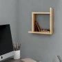 Ραφιέρα τοίχου Box Megapap χρώμα sapphire oak 30x22x30εκ.