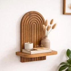 Artwill Megapap MDF wall shelf in oak 26x13x35cm. Artwill Megapap MDF wall shelf in oak 26x13x35cm.