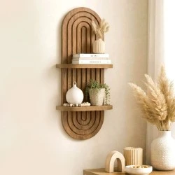 Artwill Megapap MDF wall shelf in oak 26x13x70cm. Artwill Megapap MDF wall shelf in oak 26x13x70cm.
