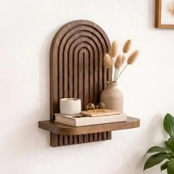 Ραφιέρα τοίχου Artwill Megapap Mdf χρώμα wenge 26x13x35εκ. Ραφιέρα τοίχου Artwill Megapap Mdf χρώμα wenge 26x13x35εκ.