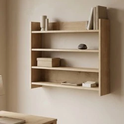 Lane Megapap melamine wall shelf in sapphire oak color 85x15x66cm. Lane Megapap melamine wall shelf in sapphire oak color 85x15x66cm.