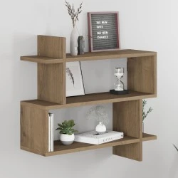 Paralel Megapap melamine wall shelf in light brown color 70x22x65cm. Paralel Megapap melamine wall shelf in light brown color 70x22x65cm.