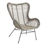 CHAIR SEAT RATTAN WITH IRON FRAME 74x50X85CM