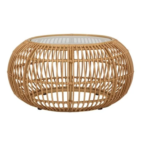 ROUND RATTAN COFFEE TABLE 85X85X45CM