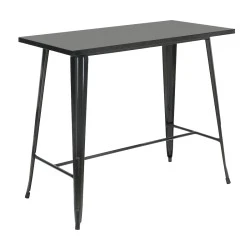 RELIX Bar Table-Pro 120x60 Metal Black RELIX Bar Table-Pro 120x60 Metal Black