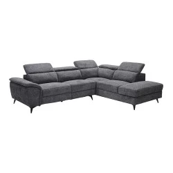 ROMEO Right Facing Corner-Relax Sofa, Grey Fabric ROMEO Right Facing Corner-Relax Sofa, Grey Fabric