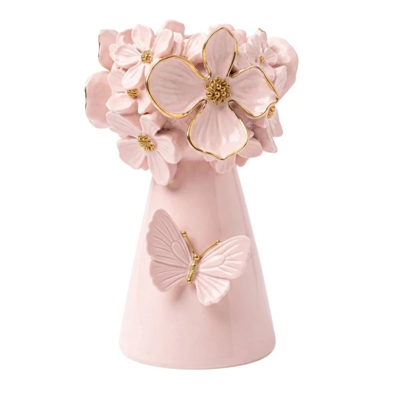 WHITE RESIN EMBOSSED FLOWERS CANDLEHOLDER D7X12CM