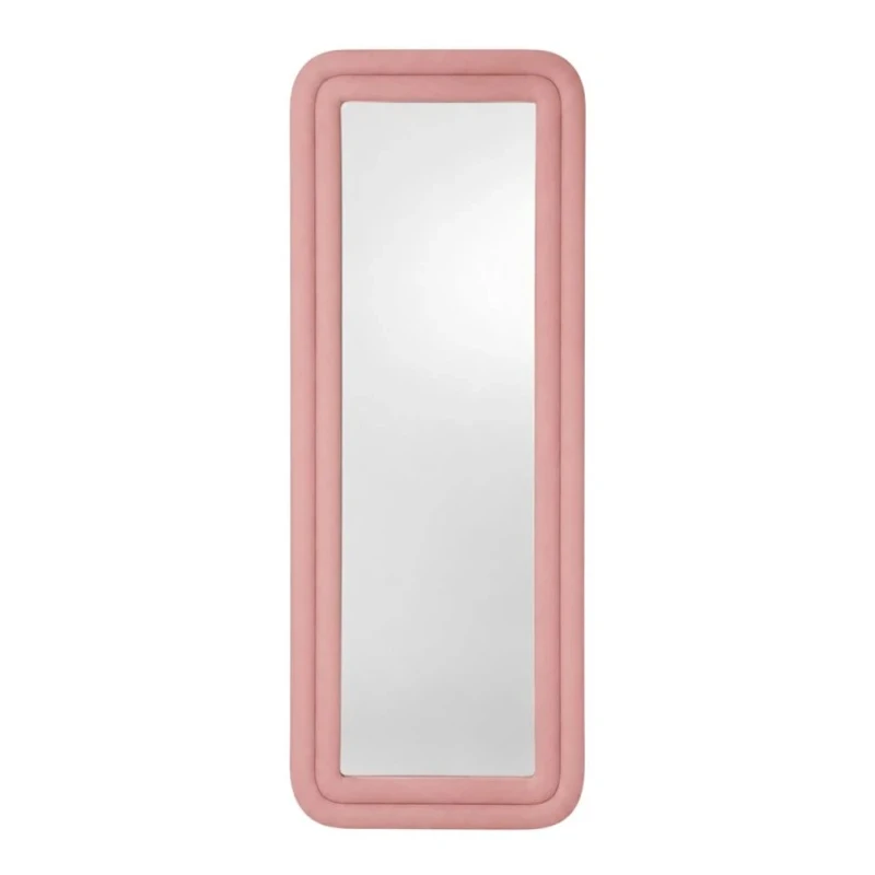 PINK PLUSH FLOOR MIRROR 60X162CM