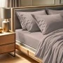 Tonne double flat sheet in beige color (240x260)