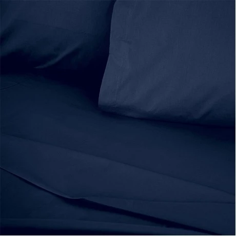 Σεντόνι Tonne Cotton Box Διπλό (240x260) χρώμα σκούρο μπλε