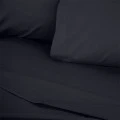 Tonne single flat sheet in black color (180x240)