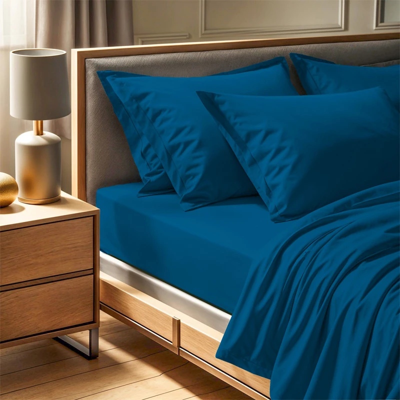 Tonne single flat sheet in petrol color (180x240)