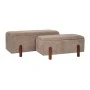 ELEPHANT LENGTHY STOOL ON WOODEN LEGS AND INSIDE STORAGE D110X43X46CM D90X37X40CM