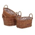 SET 3 WREATH PLANTER WITH HANDLE 37Χ25Χ15 32X21X14 28X17X13CM
