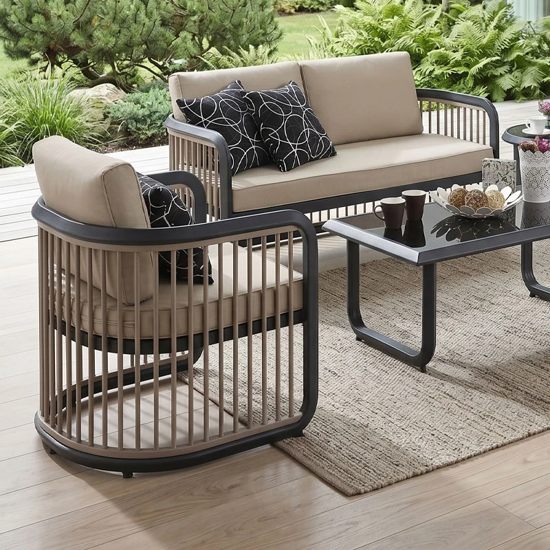 CITY Living Set (5 pcs) Alu Anthracite/Beige